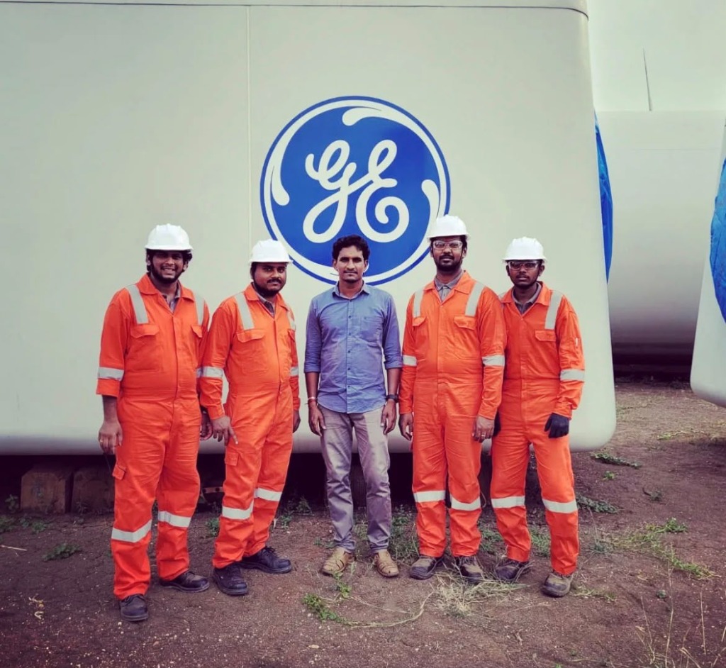 NP Tech Certified NDT Inspection Engineers at GE Renewable Energy Wind Turbine Site